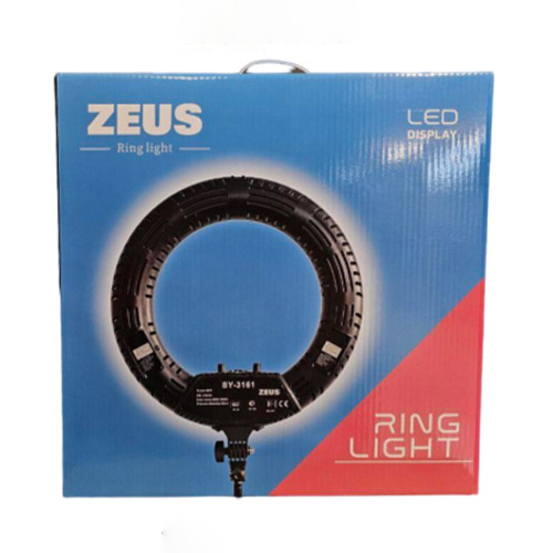 رینگ لایت زئوس با سه پایه فلزی مدل ZEUS SY-3161