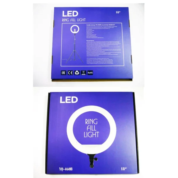 رینگ لایت زئوس با سه پایه فلزی مدل ZEUS YQ-460B