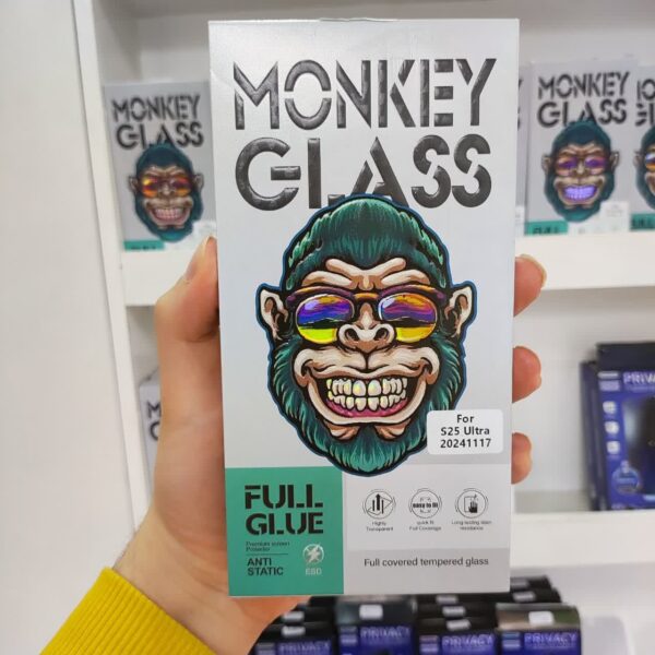 گلس گوشی مانکی مناسب سامسونگ S25 ULTRA مدل Full Glass