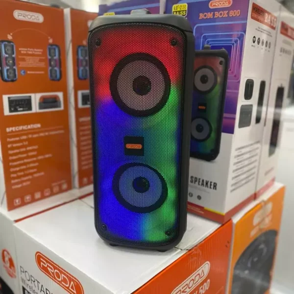 اسپیکر بلوتوثی پرودا بوم باکس 600 مدل PRODA BOM BOX 600