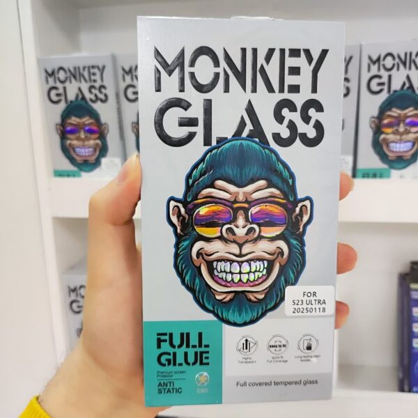 گلس گوشی مانکی مناسب سامسونگ S23 ULTRA مدل Full Glass