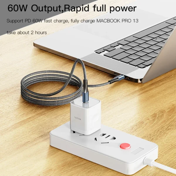 کابل تایپسی به تایپسی 60 وات یسیدو YESIDO CA96