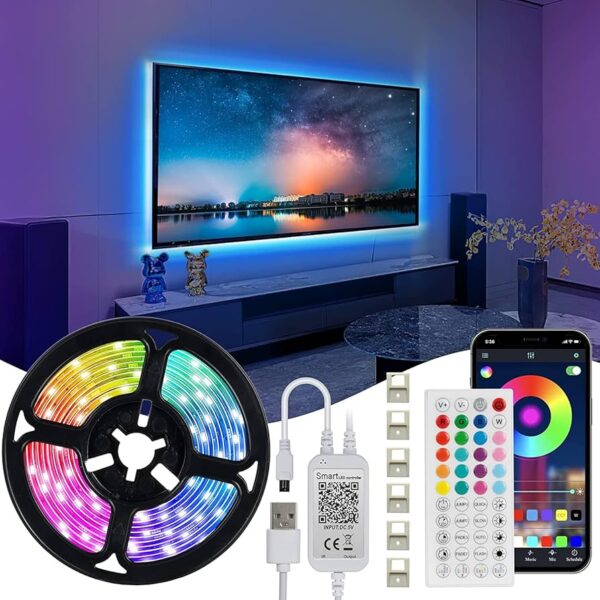 ریسه ال ای دی حساس به صدای پرودو PORODO RGB LIGHT STRIP