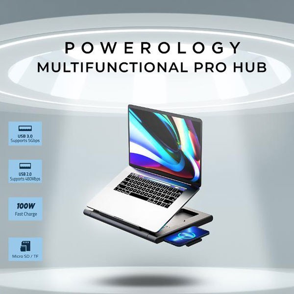 استند و هاب چندکاره پاورولوژی POWEROLOGY MULTIFUNCTION PRO HUB