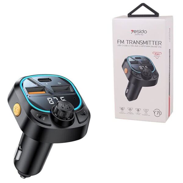 شارژر فندکی و FM پلیر یسیدو YESIDO Y70