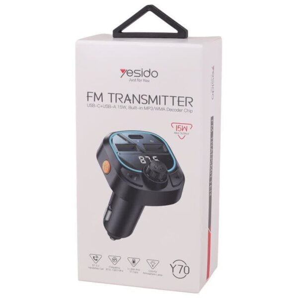 شارژر فندکی و FM پلیر یسیدو YESIDO Y70