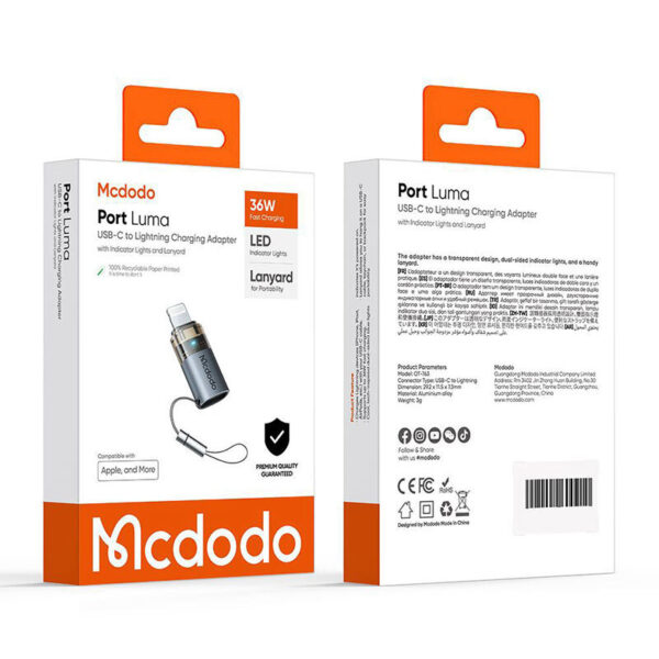 تبدیل تایپسی به لایتنینگ مکدودو MCDODO OT-763