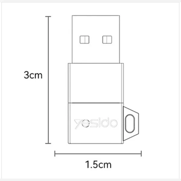 تبدیل تایپسی به USB یسیدو YESIDO GS34