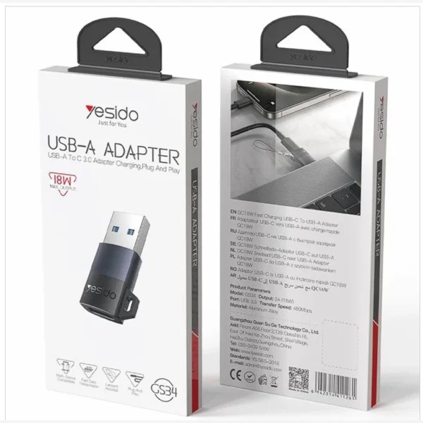 تبدیل تایپسی به USB یسیدو YESIDO GS34
