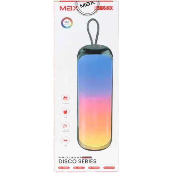 اسپیکر بلوتوثی قابل حمل تویین مکس TWINMAX M-S500 با چراغ RGB